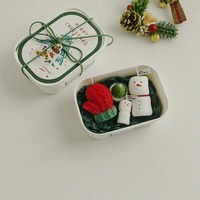Set Hadiah Lilin Natal Lilin Aroma Kedelai Santa Snowman Dekorasi Pohon Natal Aromaterapi Liburan Grosir