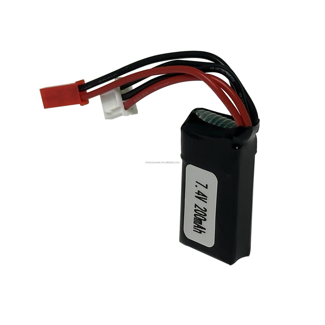 Ultra Light 13g Micro Battery 7.4V 200mAh 0.2Ah 2S 20C for Tiny Whoop Drone and Mini RC Model Aircraft UL CE TUV RoHS Certified
