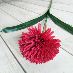 Flores Artificiales de Seda al por Mayor: Crisantemo, Diente de León, Pompón, y Ramo de Ajo para Decoración del Hogar y Bodas - Product Image 3