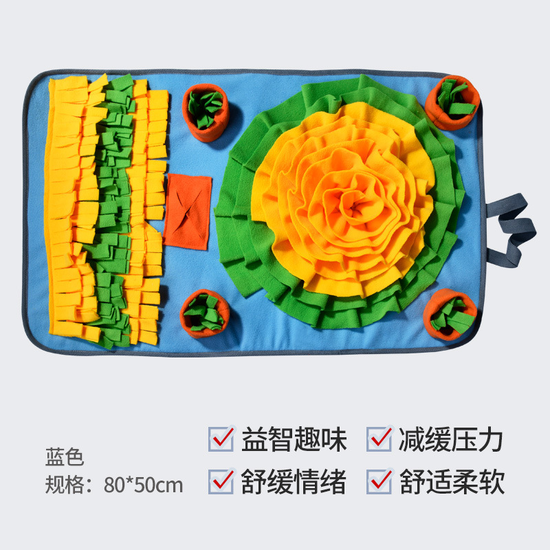 Modello con sfondo blu