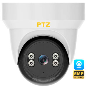 <strong>Camara</strong> De Seguridad V380 Pro PTZ 10X Zoom 5MP Wireless WiFi IP Smart Home Turret Camera Indoor Surveillance CCTV Security Camera - Product Image 1
