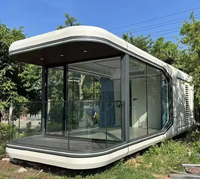 Maison préfabriquée de haute qualité, capsule spatiale, cabine d'hôtel, conteneur habitable, maison mobile de luxe, conteneurs extérieurs