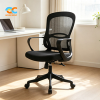 Chaise de bureau ergonomique pivotante en maille confortable et luxueuse, design moderne, ensemble de tables et chaises de bureau à domicile pour le travail ou l'étude
