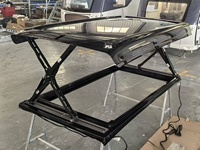 Système de toit relevable pour caravane/VR, conception OEM, avec cadre de lit extérieur étanche automatique/manuel en fibre de verre