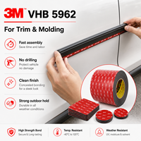 Оригинальная клейкая лента 3M 5962 VHB, 3 м, 5 м, 33 м, черная, из акриловой пены, для поверхностей с порошковым покрытием