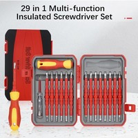 Kit de Herramientas Eléctricas de Alta Resistencia con Destornilladores y Lápiz de Prueba para Reparaciones Seguras de Electrodomésticos y Vehículos