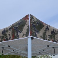 Tente de réception pliable promotionnelle 3x3m avec fenêtres, design personnalisé pour événements extérieurs