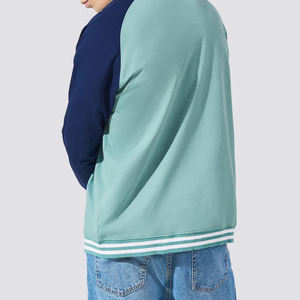 Chaqueta Letterman de cuero fino Varsity College para hombre con cuello alto y parches bordados chaquetas de hombre, chaqueta para hombre - Product Image 3