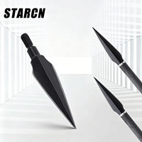 STARCN 134 Pointes de flèche en acier au carbone grain 6,2 mm ID, accessoires de tir à l'arc durables pour arc à poulies et arc classique