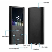 Reproductor de Música y Vídeo MP4/MP3 Mini de 1.8 Pulgadas, Radio FM, Portátil, Deportivo, Resistente al Agua, para Exteriores, sin Tarjeta