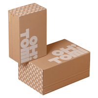 Boîtes d'emballages personnalisés naturels durables et durables pour bandes déchirables d'expédition Boîte d'expédition en carton papier pliable réutilisable avec logo personnalisé