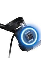 Chargeur de téléphone portable étanche 5V 2.1A/1A double prise USB avec lumière LED mini chargeur de téléphone pour moto