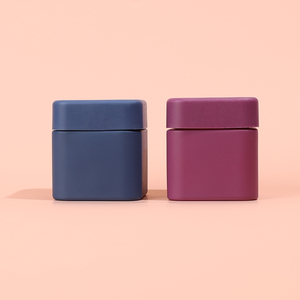 Trẻ Em Chịu Mài Mòn Thực Phẩm Vuông Màu Xanh Lá Cây Màu Xanh Lá Cây Container Mùi Bằng Chứng Chai Thủy Tinh Lọ Thủy Tinh Với Nắp Vuông Biểu Tượng Đầy Màu Sắc Cube - Product Image 2