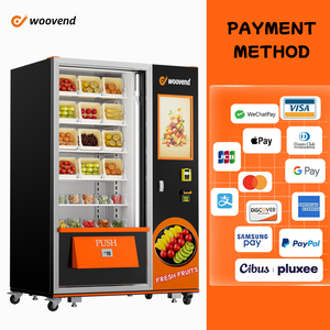 Tự động kết hợp máy bán hàng tự động cho thực phẩm đồ ăn nhẹ với đầu đọc thẻ lạnh uống thức ăn nhanh Chip Máy bán hàng tự động để bán - Product Image 4