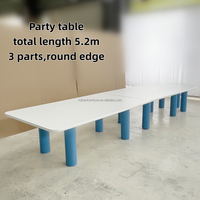 Table et chaises rectangulaires blanches pour enfants, design populaire ZDH, pour les bibliothèques scolaires et les fêtes