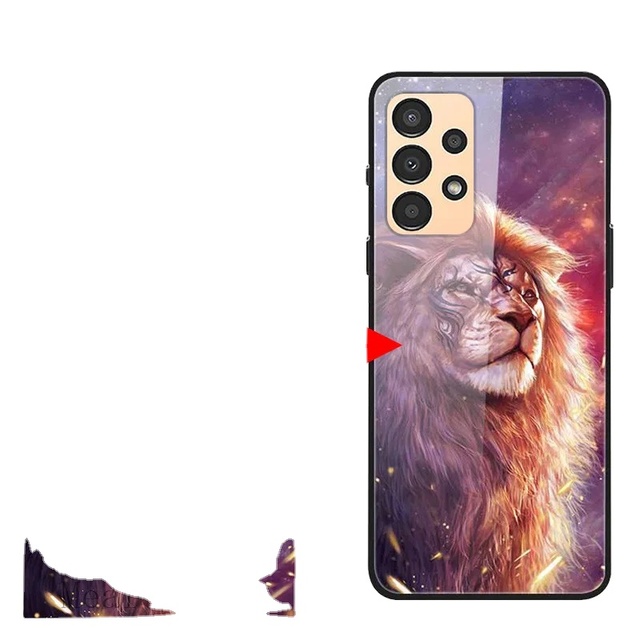 DIY Personalized Glass Phone Case for Samsung Galaxy A23 A22 A13 M23 S21 S22 Ultra Plus 4G 5G A03 Core A52S Cover Customized