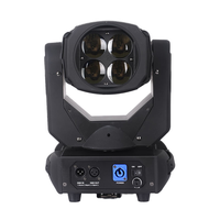 Projecteur de scène à tête mobile 4 yeux Super Beam, 9/15 canaux DMX, écran LCD, gradation 0-100%, stroboscope, lampe à effets pour DJ, bar, KTV, club