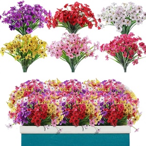 ZMHLHYJY Fleurs artificielles écologiques imperméables, ne se décolorent pas, plantes artificielles pour suspensions intérieures/extérieures, mariage, ferme - Product Image 1