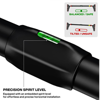 Barre de traction portable pour cadre de porte, fonction de verrouillage à engrenage en acier, utilisation domestique, sans vis, antidérapante