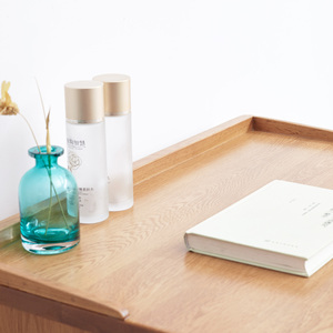 Solid <b>Wood</b> Makeup Desk With Drawer 60Cm Width Minimalist <b>Dressing</b> <b>Table</b> For Bedroom Vanity Storage Organizer - Product Image 6