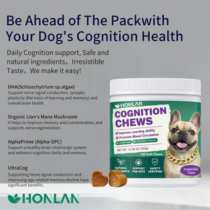 Custom Cognition Soft Chews For Dogs Pet Health Care Supplements Supports Brain Health Treat Improve <b>Memory</b> Food - Product Image 2
