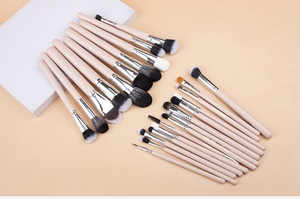Kit de pinceaux cosmétiques à étiquette privée, 24 pièces, impression de logo personnalisé, fabricant direct, grossiste, ensemble de pinceaux de maquillage synthétiques vegan doux - Product Image 5