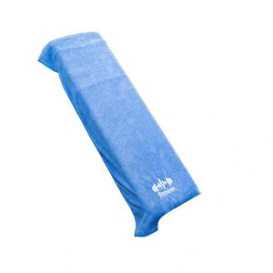 Serviette de sport en microfibre de haute qualité, brodée du logo, tricotée, compressée, pour la plage - Product Image 4