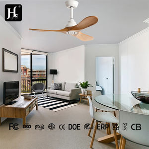 European embedded wooden blade hotel decoration modern wooden <b>ceiling</b> <b>fan</b> without <b>light</b> - Product Image 3