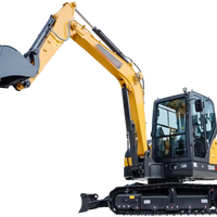 Excavatrice sur chenilles de 6 tonnes XE60GPRO, godet de 0,24 m³, pelle compacte pour la construction urbaine