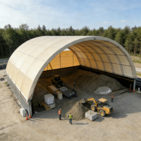 Tente dôme en PVC pour conteneurs maritimes industriels de 20 et 70 pieds, avec structure métallique, design simple, imperméable, pour garage de stationnement automobile – Approvisionnement direct usine
