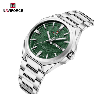 Orologio <span class=keywords><strong>da</strong></span> Polso Naviforce 9273 Personalizzato <span class=keywords><strong>di</strong></span> Lusso per <span class=keywords><strong>Uomo</strong></span> con Cinturino in Acciaio Inossidabile, Impermeabile, Data, Giorno della Settimana, Analogico, al Quarzo - Product Image 5
