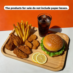 Modelo de Comida de Simulación: Set de Hamburguesa, Papas Fritas, Alitas de Pollo y Pollo Frito de Plástico Ecológico (Sin Caja de Papel, con Ventana) - Product Image 3