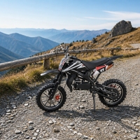 Mini moto 49cc 2 temps pour enfants, frein à disque, amortisseur, moto tout-terrain pour enfants