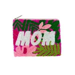 Handmade Seed Beaded <b>Mini</b> Coin <b>Lipstick</b> Purse Zipper Vintage Customized Water Resistant Eco-Friendly Western - Product Image 3