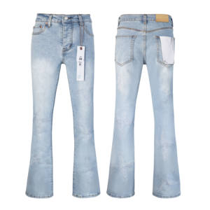 Jeans de marque de luxe de haute qualité, jeans en denim déchirés stretch hip-hop, streetwear, jeans pour hommes <span class=keywords><strong>trompette</strong></span> - Product Image 3