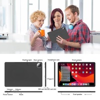 Tablet de 11 Pulgadas con Doble SIM, Android 14, Procesador MTK6769 Octacore, 12G+256GB, 1920X1200FHD, 7000MAH, 2 en 1, Teclado, Laptop, Tablet para Juegos
