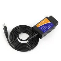 Cable USB ELM327 V1.5 OBD2 para Laptop con Conector de 16 Pines a Cable de Carga USB, Herramienta de Diagnóstico Automotriz