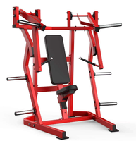 Machine de musculation inclinée à pression pectorale à charge par poulies en acier, la plus vendue, avec support dorsal et dispositifs de sécurité