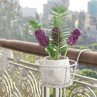 Ménage balcon balustrade fer art suspendu pot de fleur support succulent vert ananas pot de fleur support intérieur support de rangement