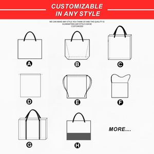 Bolsas de Mano Personalizadas Reutilizables Promocionales para Mujer, Gran Capacidad, Impermeables, de Lona de Algodón, de Lujo, para Compras, con Logotipo - Product Image 5