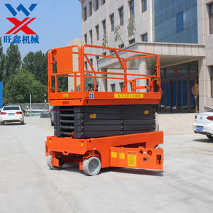 मोबाइल स्व-चालित हाइड्रोलिक वन मैन टेबल छोटे इस्तेमाल बैटरी डीसी हवाई कार्य मंच इलेक्ट्रिक कैंची लिफ्ट - Product Image 6