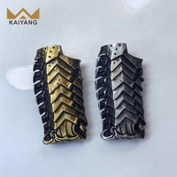 Coque de remplacement en métal style vintage thème guerrier pour briquet français J6, noir/couleur personnalisable, design durable fait main