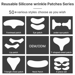 Parches Faciales de Silicona Reutilizables OEM Personalizados, 6 Piezas, Nuevos, Antiarrugas, Reducen los Pliegues Nasolabiales, Antiinflamatorios, Reafirmantes - Product Image 2