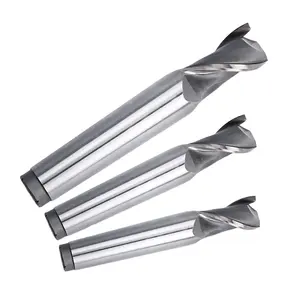 HUHAO HSS Solid Carbide Tungsten Steel End Mill 2 Flutes Square End Mills For Steel H04230601