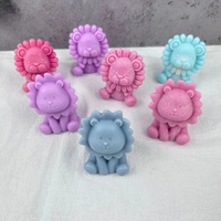 Moule à bougie en silicone durable et écologique UNIMOULD avec un adorable motif de lion pour bougies parfumées et créations en résine DIY