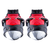 Projecteur laser Bi LED 130W à double faisceau, faisceau haut et bas intégré, phares Bi LED automobiles de 2,5 pouces