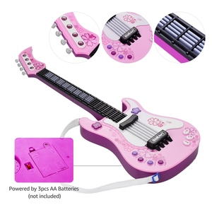 Bambini piccola chitarra con luci ritmiche e suoni divertenti strumenti musicali educativi chitarra elettrica giocattolo per bambini - Product Image 3