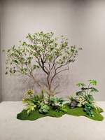 Arbre artificiel Pieris Japonica pour la décoration intérieure de la maison, de l'hôtel, du café, du bureau, de la salle d'exposition, de l'espace commercial