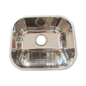 Contenitore singolo personalizzabile <span class=keywords><strong>lavello</strong></span> cucina in acciaio inox 55x45cm materiale del mercato brasiliano 201/304 senza rubinetto un foro - Product Image 1