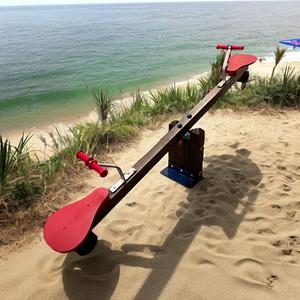 Balançoire en bois couleur chêne 230cm - Product Image 1